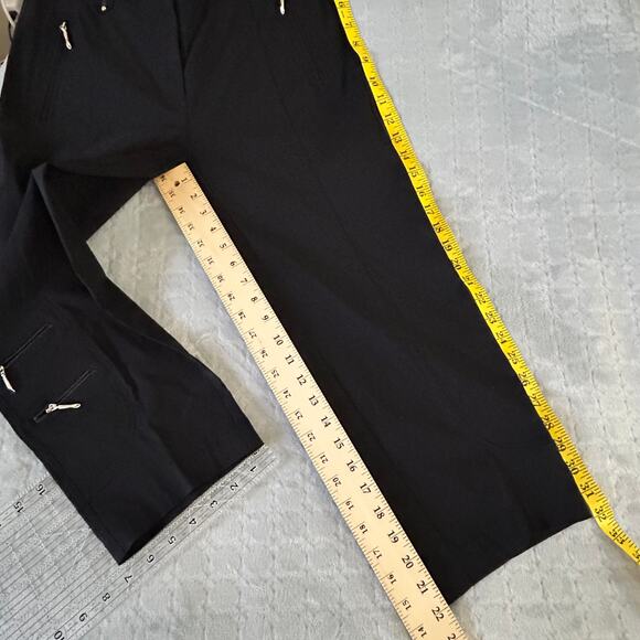 Jamie Sadock Golf Crop Pants Womens Size 2 Black 28x22 Tapered Leg 91301 NWT - Picture 11 of 16
